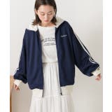 刺繍ロゴ・オーバーサイズ トラックジャケット | ad thie | 詳細画像3