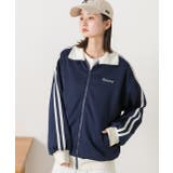 刺繍ロゴ・オーバーサイズ トラックジャケット | ad thie | 詳細画像6