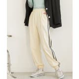 アイボリー | ピンタック サイドラインジョガーパンツ | ad thie