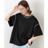 配色ステッチ スムースTシャツ | ad thie | 詳細画像24 