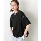 配色ステッチ スムースTシャツ | ad thie | 詳細画像27 