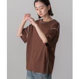 配色ステッチ スムースTシャツ | ad thie | 詳細画像7 