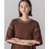 配色ステッチ スムースTシャツ | ad thie | 詳細画像8 