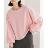 ピンク | ボリュームスリーブ ショート丈プルオーバー | ad thie