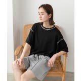 配色ステッチ ルームウエアセット | ad thie | 詳細画像34