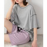 配色ステッチ ルームウエアセット | ad thie | 詳細画像7