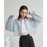 シアーショート丈シャツ | ad thie | 詳細画像20