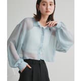 シアーショート丈シャツ | ad thie | 詳細画像23