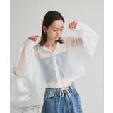 シアーショート丈シャツ | ad thie | 詳細画像6