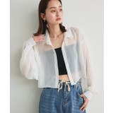 シアーショート丈シャツ | ad thie | 詳細画像8