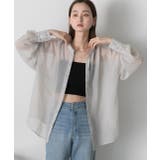 バンドカラー オーバーサイズシアーシャツ | ad thie | 詳細画像22