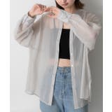 バンドカラー オーバーサイズシアーシャツ | ad thie | 詳細画像24