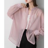 バンドカラー オーバーサイズシアーシャツ | ad thie | 詳細画像6