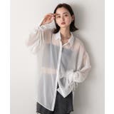 リボンデザイン オーバーシアーシャツ | ad thie | 詳細画像10 