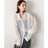 リボンデザイン オーバーシアーシャツ | ad thie | 詳細画像12 