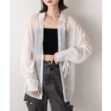 リボンデザイン オーバーシアーシャツ | ad thie | 詳細画像13 