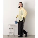 リボンデザイン オーバーシアーシャツ | ad thie | 詳細画像17 