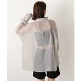 リボンデザイン オーバーシアーシャツ | ad thie | 詳細画像8 