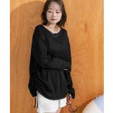 リブ素材ラッシュガード ドロストデザインプルオーバー | ad thie | 詳細画像36 