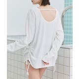 リブ素材ラッシュガード ドロストデザインプルオーバー | ad thie | 詳細画像5 