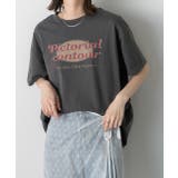 ヴィンテージ風ロゴ ピグメントTシャツ | ad thie | 詳細画像8 