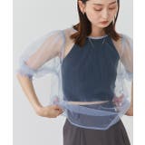 シャーリングチュールブラウス | ad thie | 詳細画像10 