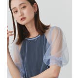 シャーリングチュールブラウス | ad thie | 詳細画像12 