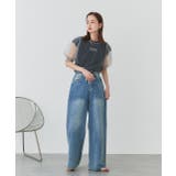 シャーリングチュールブラウス | ad thie | 詳細画像2 