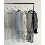 シャーリングチュールブラウス | ad thie | 詳細画像31 