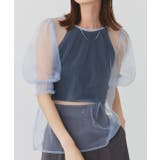 シャーリングチュールブラウス | ad thie | 詳細画像9 