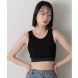 カップ付きクロップドタンクトップ | ad thie | 詳細画像10