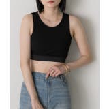 カップ付きクロップドタンクトップ | ad thie | 詳細画像12