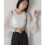 カップ付きクロップドタンクトップ | ad thie | 詳細画像9