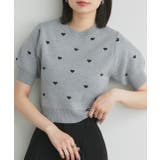 ハート総柄 パフスリーブニット | ad thie | 詳細画像10 