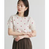 ハート総柄 パフスリーブニット | ad thie | 詳細画像16 
