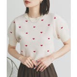ハート総柄 パフスリーブニット | ad thie | 詳細画像21 