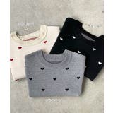 ハート総柄 パフスリーブニット | ad thie | 詳細画像36 