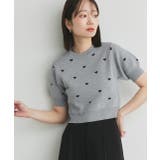 ハート総柄 パフスリーブニット | ad thie | 詳細画像7 