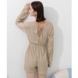 リブ素材ラッシュガード オールインワン | ad thie | 詳細画像22 