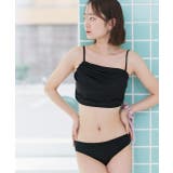 リブ素材スイムウェア3点SET アシンメトリーギャザーデザイン | ad thie | 詳細画像48 