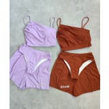 リブ素材スイムウェア3点SET アシンメトリーギャザーデザイン | ad thie | 詳細画像69 