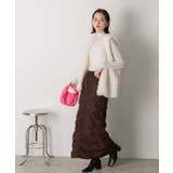 Iライン・ナイロン ギャザーデザインスカート | ad thie | 詳細画像14