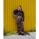 Iライン・ナイロン ギャザーデザインスカート | ad thie | 詳細画像22