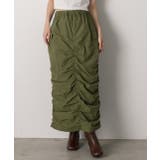 Iライン・ナイロン ギャザーデザインスカート | ad thie | 詳細画像27