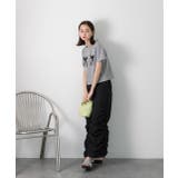 Iライン・ナイロン ギャザーデザインスカート | ad thie | 詳細画像38