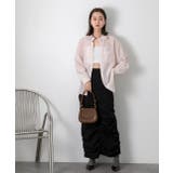 Iライン・ナイロン ギャザーデザインスカート | ad thie | 詳細画像41