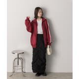 Iライン・ナイロン ギャザーデザインスカート | ad thie | 詳細画像46