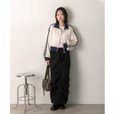 Iライン・ナイロン ギャザーデザインスカート | ad thie | 詳細画像47