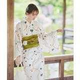 ３点セット ニュアンス柄セパレート２WAY浴衣セット | ad thie | 詳細画像17 