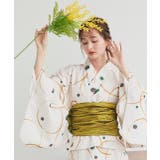 ３点セット ニュアンス柄セパレート２WAY浴衣セット | ad thie | 詳細画像31 